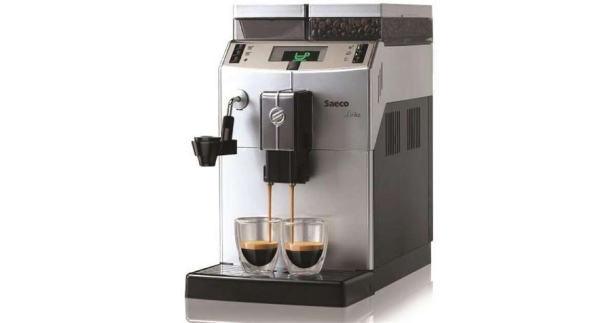 Saeco RI9841 Lirika Plus Automatic Coffee Maker, Silver | Pepita.com