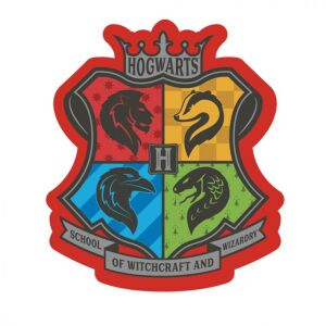 Harry Potter Hogwarts Wappen Formkissen, 33x31 cm - Bettwäsche