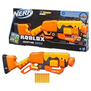 Nerf Roblox Adopt Me! BEES! Mézeskalács Blaster játékpisztoly, narancssárga és sárga, 8 nyíllal - Hasbro
