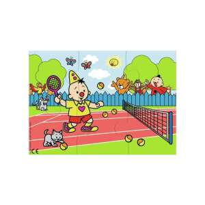 Bumba Tennis Puzzle, 6-teiliges Puzzle für Kinder mit Bumba beim Tennisspielen - Bumba