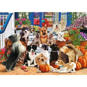 Trefl Wood Craft Doggy Friendship 1000 Piece Wooden Puzzle Image - Trefl Puzzle