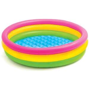 Intex Sunset glow aufblasbarer Pool für Kinder, rosa, gelb und grün - Intex