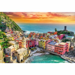 Puzzle Trefl Vernazza Apus de Soare 1500 Piese Finalizat - Trefl Puzzle