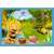 Maya die Biene 4 in 1 Puzzle, zeigt Maya und ihren Freund Willy auf einer Wiese am See