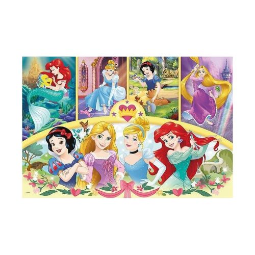 Trefl Disney Princesses 24-piece Puzzle featuring Ariel, Cinderella, Snow White, and Rapunzel