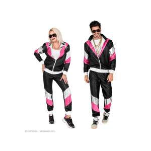 "80er JAHRE LEDERLOOK TRAININGSANZUG" UNISEX KOSTÜM FÜR ERWACHSENE GRÖßE: M 85613076 - Modă și îmbrăcăminte
