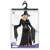 Witch costume packaging, black dress, belt, hat