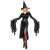 Black witch costume for women, includes dress, belt, and hat