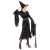 Widmann Black Witch Costume with Broom