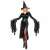 Black witch costume for women, size S, includes dress, belt, and hat