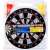 12 inch dartboard game with 6 darts, black and white design, for kids and adults