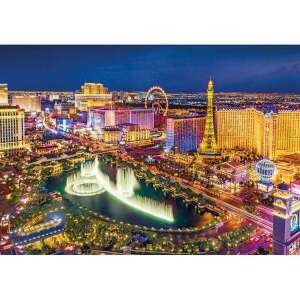 Peisajul urban nocturn din Las Vegas cu fântânile Bellagio, puzzle de 6000 piese de la Clementoni - Clementoni Puzzle