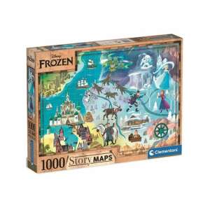 Disney: Jégvarázs térkép puzzle 1000db-os - Clementoni 85146690 "jégvarázs"  Puzzle