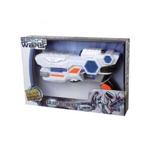 Space Wars Galaxy Defender toy laser gun, white, blue, orange, light and sound effects, for kids - Toy Gun, Bullet