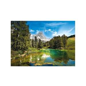 Puzzle cu peisaj montan Lacul Albastru, 1500 piese, Clementoni - Puzzle 3D & Puzzle cu burete