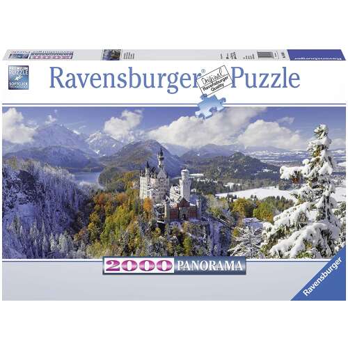 Puzzle Ravensburger cu 2000 de piese cu Castelul Neuschwanstein