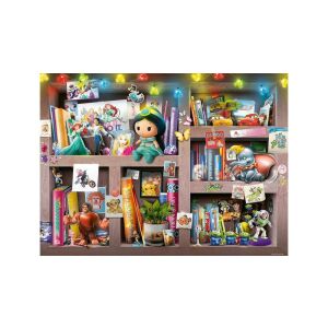 Ravensburger Disney Characters 100-Piece Puzzle, featuring Jasmine, Simba, and Lightning McQueen - Puzzle