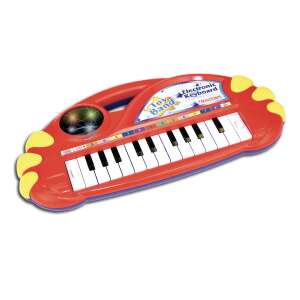 Bontempi Spielband Magic Electronic Keyboard mit Lichtern, rot, 22 Tasten - Bontempi
