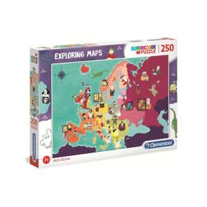 Felfedező térkép - Európa nagyjai 250 db-os puzzle - Clementoni 85146774 Puzzle - Emberek - Épület