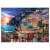 Vacsora Positanóban, Olaszország, 1000 darabos puzzle, Ravensburger, egy romantikus vacsora jelenet egy erkélyen, ahonnan a színes Positano városára nyílik kilátás naplementekor