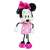 Jucărie de pluș Minnie Mouse, 23 cm, rochie roz cu buline albe