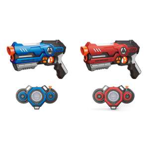 Laser tag gun, blue and red, for 2 player set - Toy Gun, Bullet