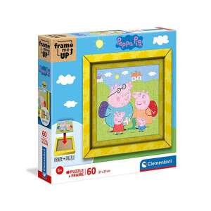 Puzzle Peppa Pig 60 de piese cu ramă, Clementoni - Puzzle 3D & Puzzle cu burete