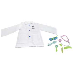 Arztkostüm für Kinder, weißer Kittel mit Stethoskop und medizinischen Instrumenten, SES Marke - SES Creative
