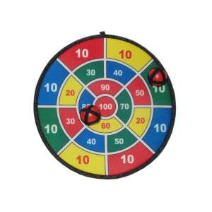 Buntes Klett-Dartboard mit 36 cm Durchmesser, 2 Klettbällen und 2 Klettpfeilen - Dartboard & Zubehör