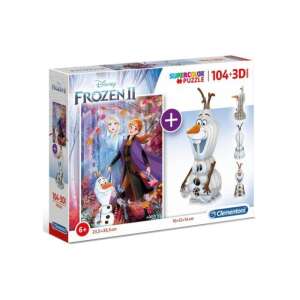 Clementoni Disney Frozen II 104-częściowa układanka i model Olafa 3D - Puzzle i układanki