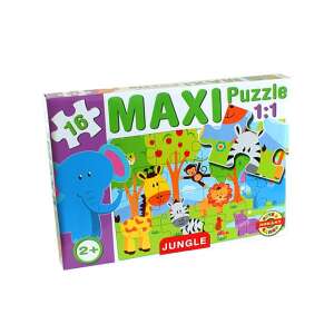D-Toys Maxi Dschungeltiere Puzzle, 16-teiliges Puzzle für Kinder ab 2 Jahren - Puzzle