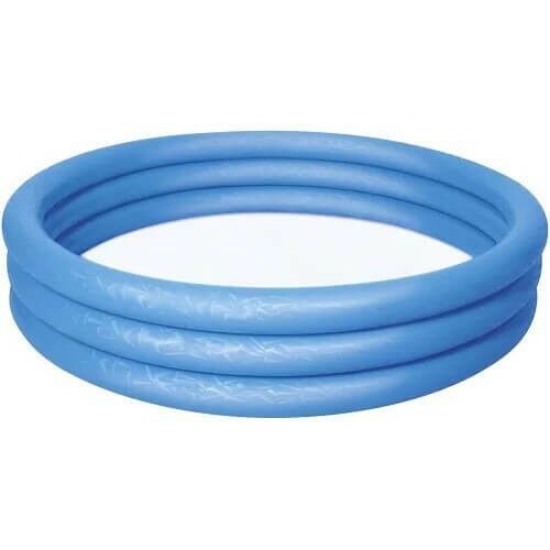 Unfilled Blue Bestway 3-Ring Inflatable Kiddie Pool 152x30cm