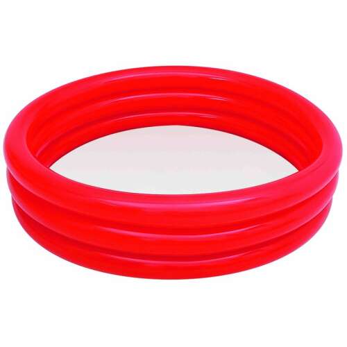 Bestway 3-ring inflatable pool, red