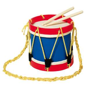 Toy drum set with drumsticks and shoulder strap - Nonbrand Toy Instrument
