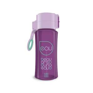 Lila und dunkelviolette Wasserflasche mit Griff, 450ml, BPA-frei, von Eau - Füttern