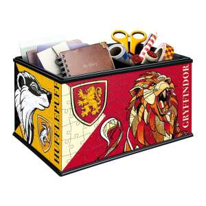 Ravensburger 3D Puzzle Harry Potter Gryffindor und Hufflepuff Hauswappen Schreibtisch Organizer - Puzzle & Rätsel