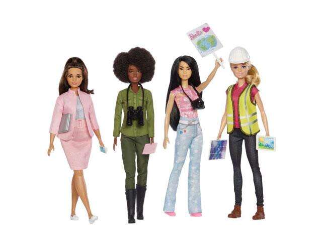 Barbie: Razem dla Ziemi Pakiet lalek do kariery 4 sztuki - Mattel