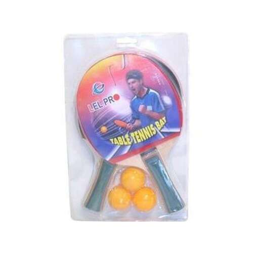 Lel Pro Tischtennis Schläger Set mit 2 Schlägern und 3 Bällen