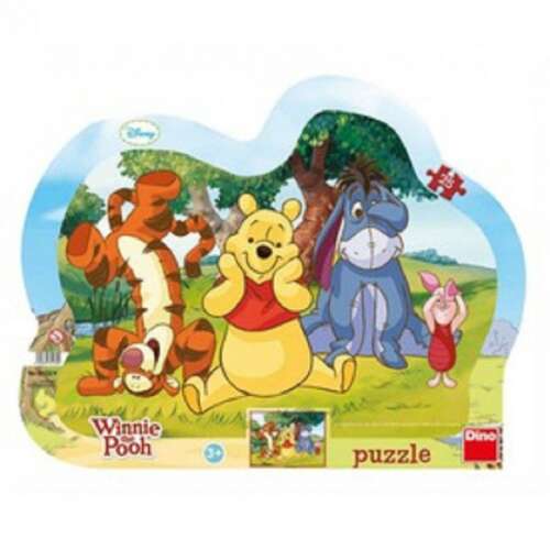 Puzzle z Winniem the Poohem 25 elementów, z Tiggerem, Prosiaczkiem i Kłapouszkiem