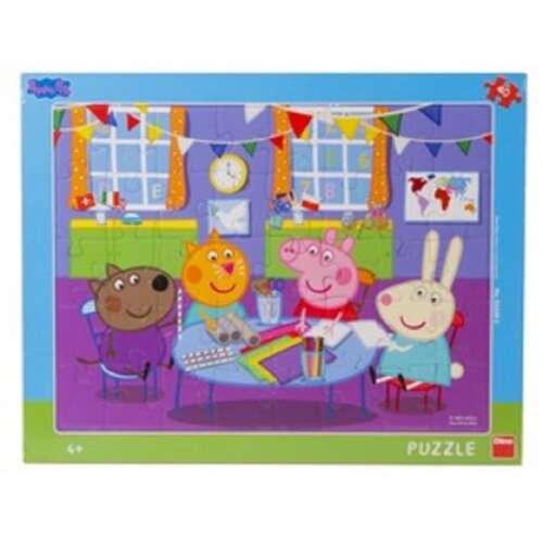 Peppa Pig 40 piece puzzle, featuring Peppa and her friends in a classroom setting