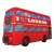 Ravensburger 3D puzzle of a red double-decker London bus, 216 pieces, assembled