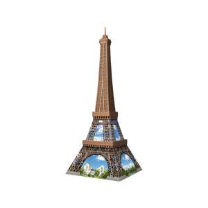 Puzzle 3D Turnul Eiffel asamblat, 216 piese, Ravensburger Mini Collection - Puzzle 3D