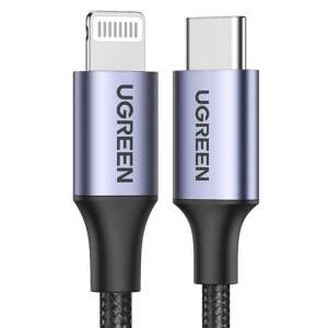 Ugreen 60761 cabluri pentru telefoanele mobile Negru 2 m USB C Conector Lightning 55491188 Cabluri de date