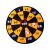 Tépőzáras Darts Spiel - 36 cm, Klett Dartscheibe mit Pfeilen und Bällen