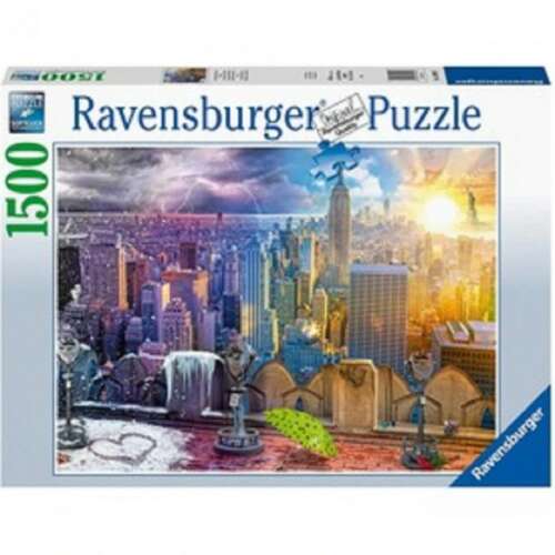 Ravensburger 1500 darabos New York City kirakós, a várost különböző évszakokban mutatja be