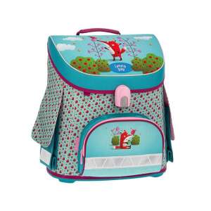 Ars Una Lovely Day Schulranzen mit Fuchs-Druck, blau und rosa, für Kinder - Ars Una