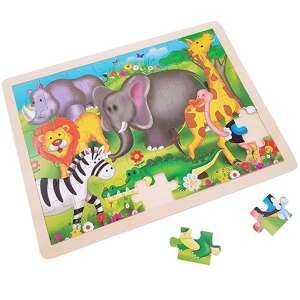 Holzpuzzle Wilde Tiere 85273423 - Puzzle