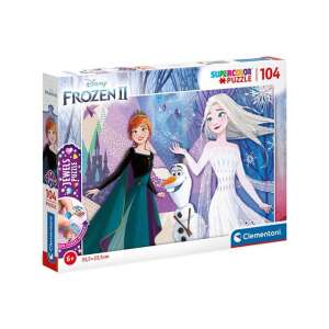 Jégvarázs 2 Elza és Anna hercegnők Supercolor ékszer-puzzle 104db-os - Clementoni 85004154 Puzzle - Jégvarázs