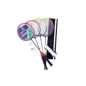Badmintonová sada Spartan, 4 rakety, 2 loptičky, sieť a stojan - Spartan