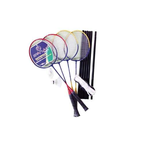 Spartan tollaslabda készlet, 4 ütő, 2 labda, háló és állvány